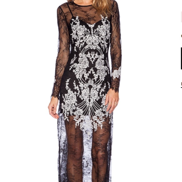 BNWT For Love & Lemons Lacey Dreams Maxi Dress - Picture 2 of 4